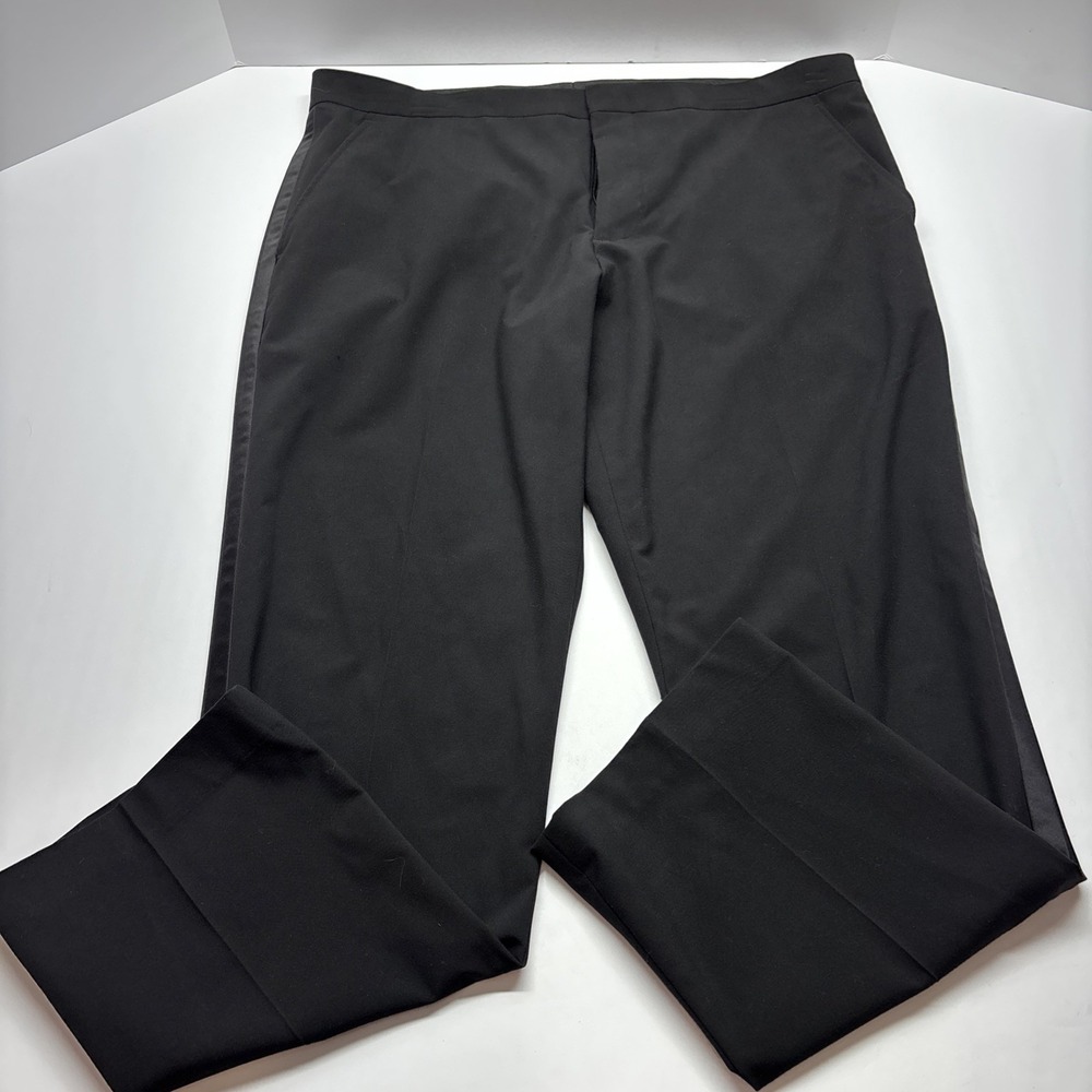 JF J.Ferrar Black‎ Slim Fit Dress Pants | High Rise 38x30